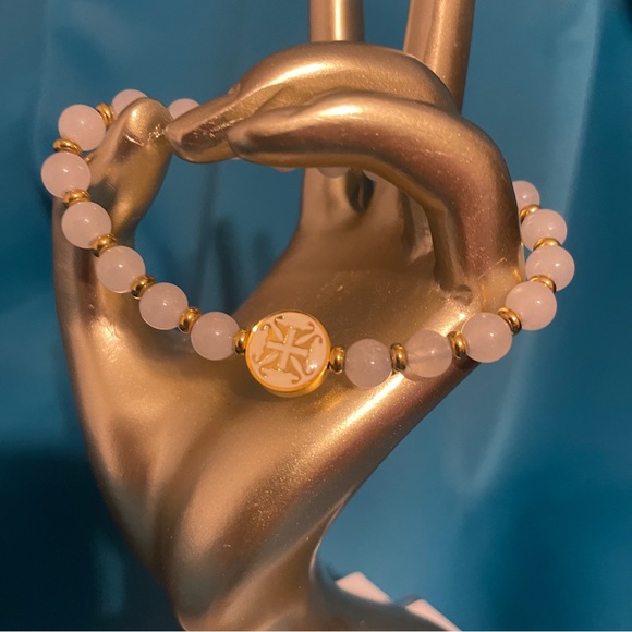 Rustic Cuff Jewelry - White Pearl and Gold Rustic Cuff Bracelet